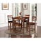 International Concepts 30 in. x 30 in. Counter Height Table with 4 Emily Counter Height Stools - 5 Piece Set K581-3030-S6172-4 - alternate 1